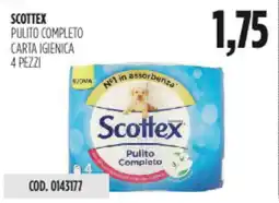 Carico Cash & Carry Scottex pulito completo carta igienica offerta
