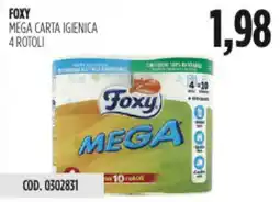 Carico Cash & Carry Foxy mega carta igienica 4 rotoli offerta