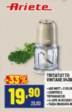 Risparmio Casa Ariete TRITATUTTO VINTAGE 0438/03 offerta