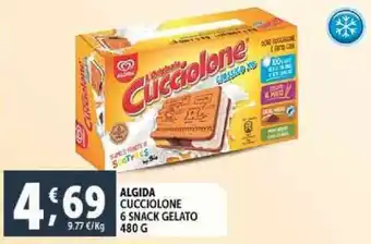 Deco Supermercati Algida cucciolone 6 snack gelato offerta