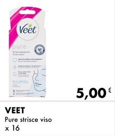 Iper Tosano VEET Pure strisce viso offerta