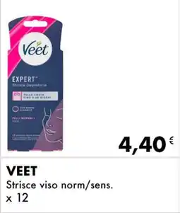 Iper Tosano VEET Strisce viso norm/sens. offerta