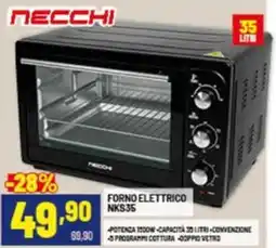 Risparmio Casa NECCHI FORNO ELETTRICO NKS35 offerta