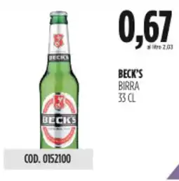 Carico Cash & Carry Beck's birra offerta
