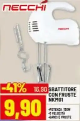 Risparmio Casa ПECCHI SBATTITORE CON FRUSTE NKM01 offerta