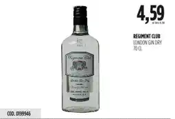 Carico Cash & Carry Regiment club london gin dry offerta