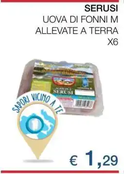 Coop SERUSI UOVA DI FONNI M offerta