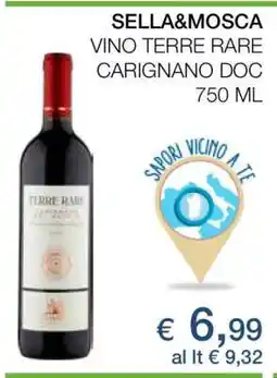 Coop SELLA&MOSCA VINO TERRE RARE CARIGNANO DOC offerta