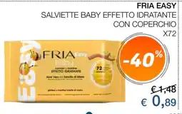 Coop FRIA EASY SALVIETTE BABY EFFETTO IDRATANTE CON COPERCHIO X72 offerta