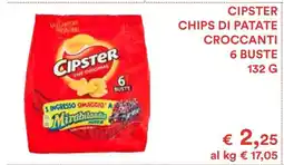 Coop CIPSTER CHIPS DI PATATE CROCCANTI offerta
