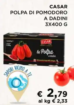 Coop CASAR POLPA DI POMODORO A DADINI 3X400 G offerta