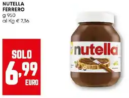Pam Nutella ferrero offerta