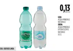Carico Cash & Carry Lilia acqua minerale naturale/ sveva acqua minerale effervescente naturale offerta