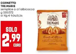 Pam Cornetto tre marie semplice o all'albicocca offerta