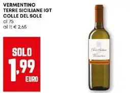Pam Vermentino terre siciliane igt colle del sole offerta