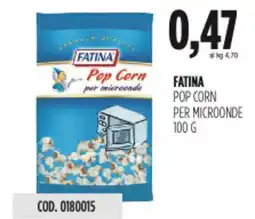 Carico Cash & Carry Fatina pop corn per microonde offerta