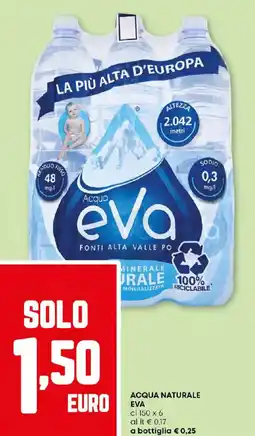 Pam Acqua naturale EVA offerta