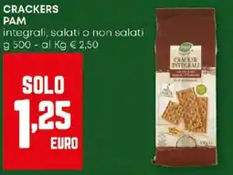 Pam Crackers pam integrali, salati o non salati offerta
