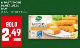 Pam 12 bastoncini di merluzzo PAM offerta