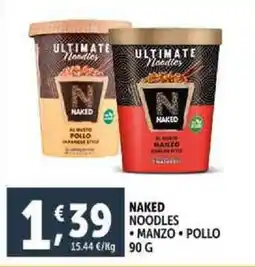 Deco Supermercati Naked noodles manzo pollo offerta