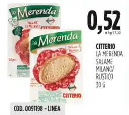 Carico Cash & Carry Citterio la merenda salame milano/ rustico offerta
