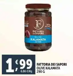 Deco Supermercati Fattoria dei sapori olive kalamata offerta