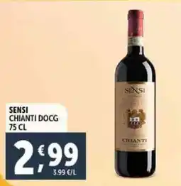 Deco Supermercati Sensi chianti docg offerta