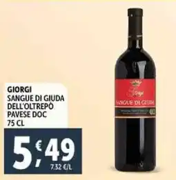 Deco Supermercati Giorgi sangue di giuda dell'oltrepò pavese doc offerta