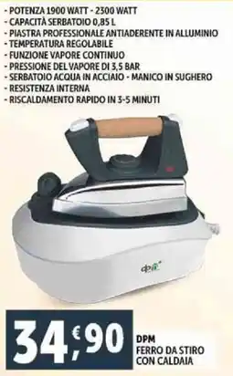 Deco Supermercati Dpm ferro da stiro con caldaia offerta