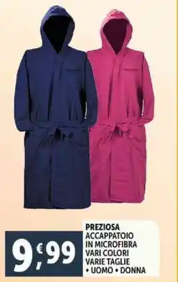Deco Supermercati Preziosa accappatoio in microfibra offerta