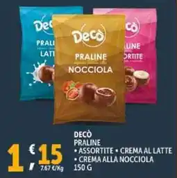 Deco Supermercati Decò praline offerta
