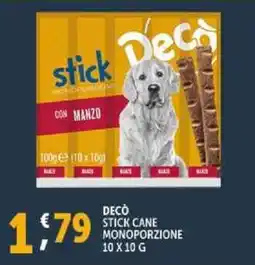Deco Supermercati Decò stick cane monoporzione offerta