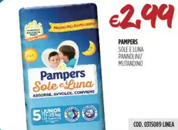 Carico Cash & Carry Pampers sole e luna pannolini/ mutandino offerta