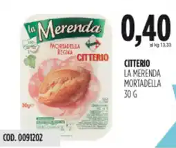 Carico Cash & Carry Citterio la merenda mortadella offerta