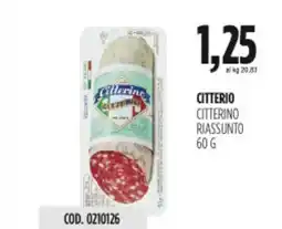Carico Cash & Carry Citterio citterino riassunto offerta