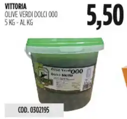 Carico Cash & Carry Vittoria olive verdi dolci 000 offerta