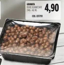 Carico Cash & Carry Granata olive schiacciate offerta