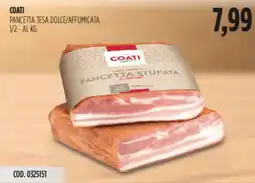Carico Cash & Carry Coati pancetta tesa dolce/affumicata 1/2 offerta