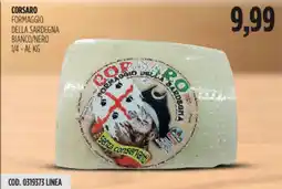 Carico Cash & Carry Corsaro formaggio della sardegna bianco/nero offerta