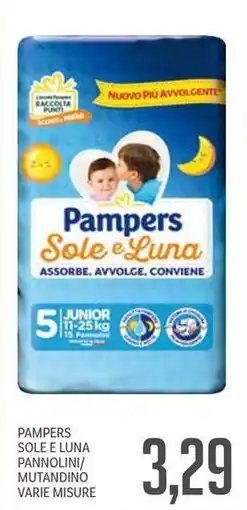 Supermercati Piccolo Pampers sole e luna pannolini/ mutandino offerta
