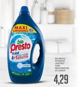 Supermercati Piccolo Bio presto detersivo lavatrice offerta