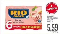 Supermercati Piccolo Rio mare tonno all'olio di oliva offerta