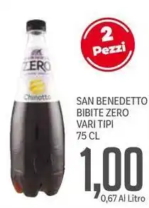 Supermercati Piccolo San benedetto bibite zero offerta