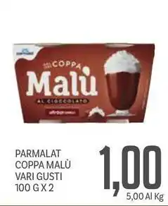 Supermercati Piccolo Parmalat coppa malù offerta