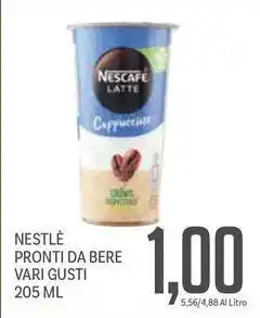 Supermercati Piccolo Nestlé pronti da bere offerta