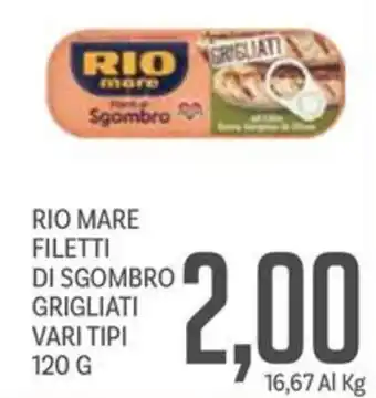 Supermercati Piccolo Rio mare filetti di sgombro grigliati offerta