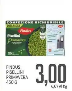 Supermercati Piccolo Findus pisellini primavera offerta