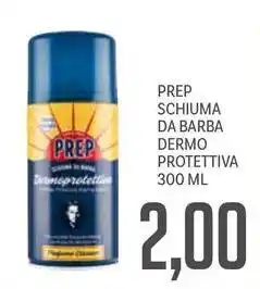 Supermercati Piccolo Prep schiuma da barba dermo protettiva offerta
