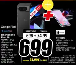 MediaWorld Smartphone Pixel 10 offerta