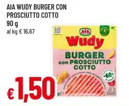 A&O Aia wudy burger con prosciutto cotto offerta